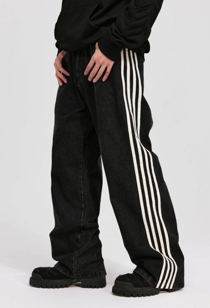 ANTIDOTE Vintage Striped Denim Jeans