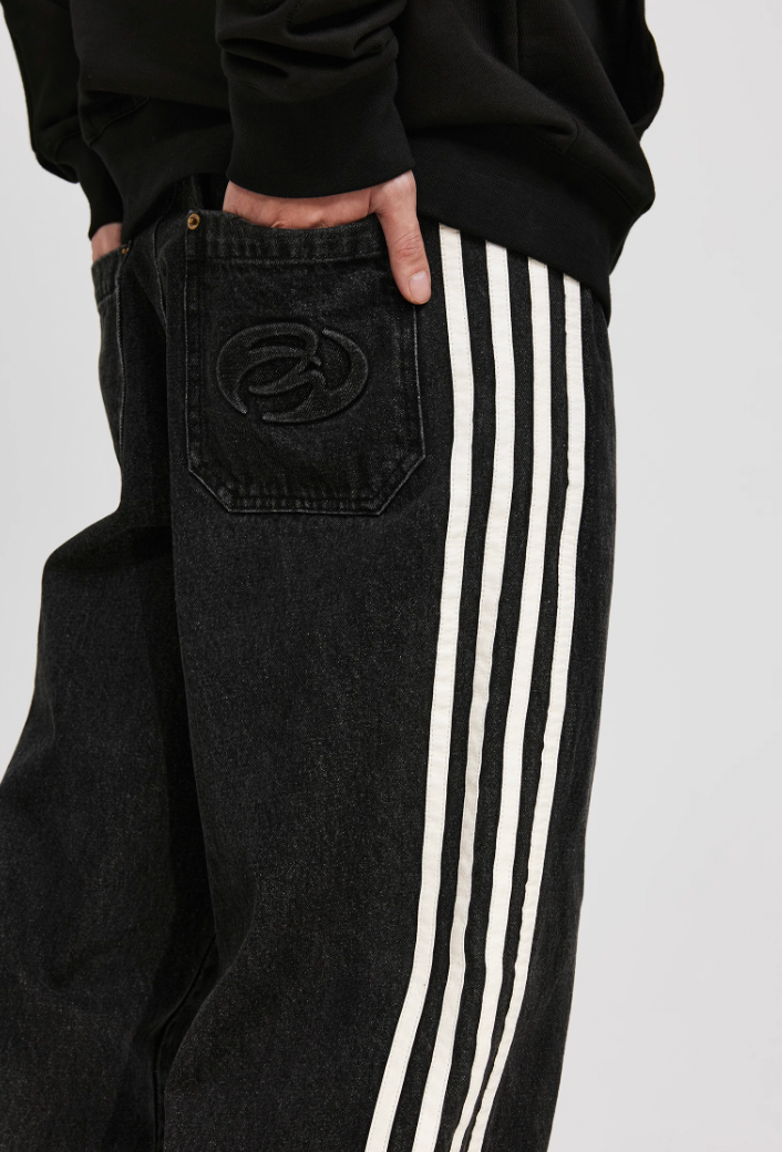 ANTIDOTE Vintage Striped Denim Jeans