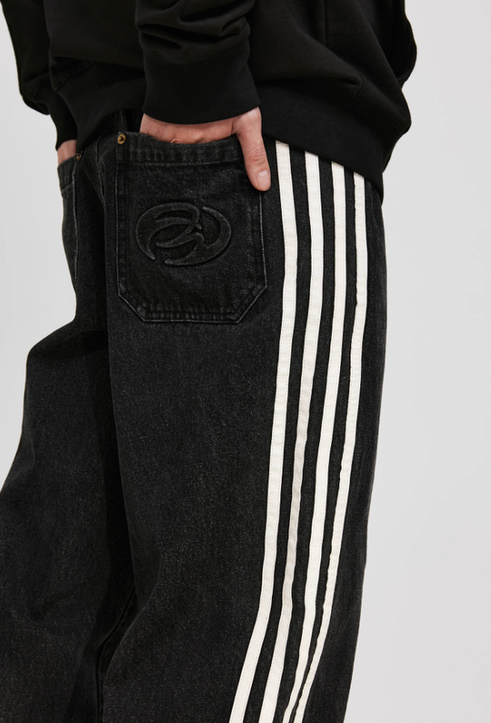 ANTIDOTE Vintage Striped Denim Jeans