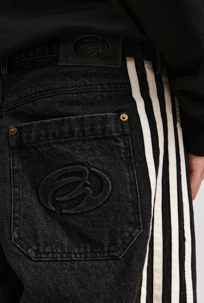 ANTIDOTE Vintage Striped Denim Jeans