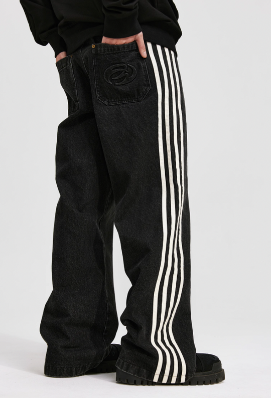 ANTIDOTE Vintage Striped Denim Jeans