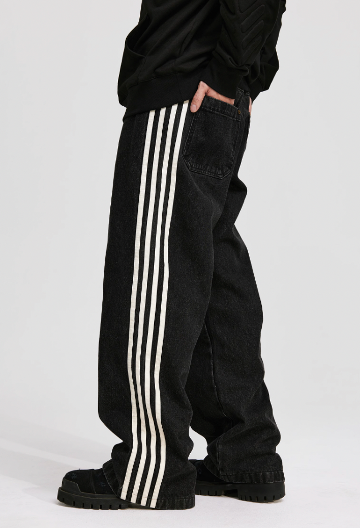 ANTIDOTE Vintage Striped Denim Jeans