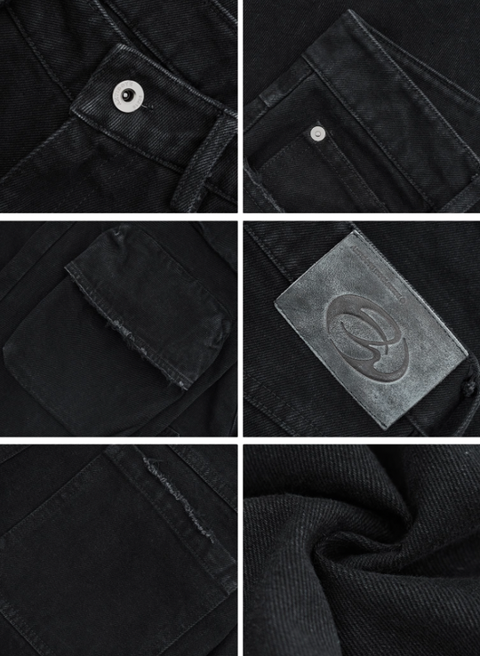 ANTIDOTE Destroyed Multi Pocket Work Pants