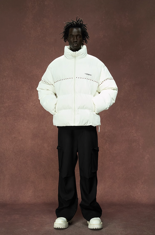 YADcrew Inlaid Diamond Puffer Jacket