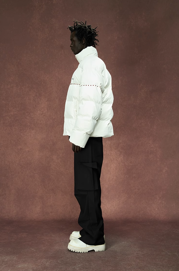 YADcrew Inlaid Diamond Puffer Jacket