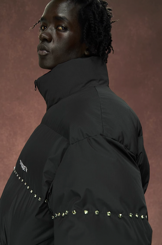 YADcrew Inlaid Diamond Puffer Jacket