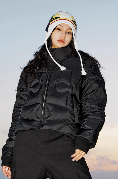 YADcrew Jigsaw Quilted Line Down Jacket