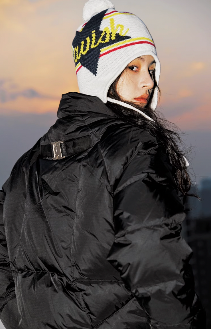 YADcrew Jigsaw Quilted Line Down Jacket