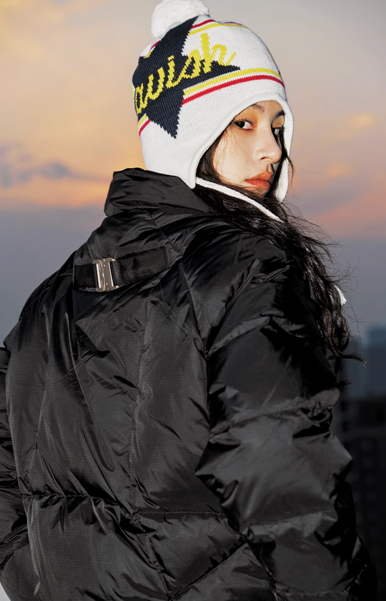 YADcrew Jigsaw Quilted Line Down Jacket