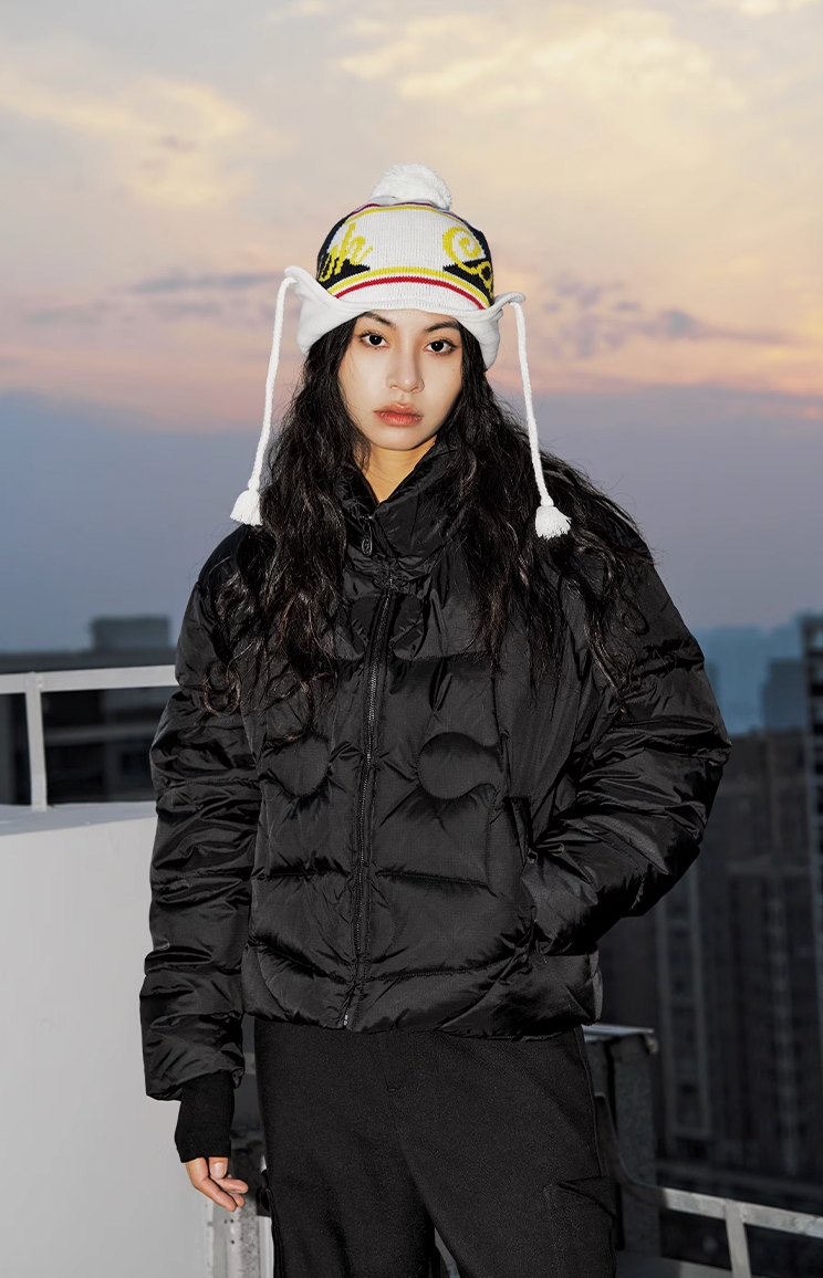 YADcrew Jigsaw Quilted Line Down Jacket