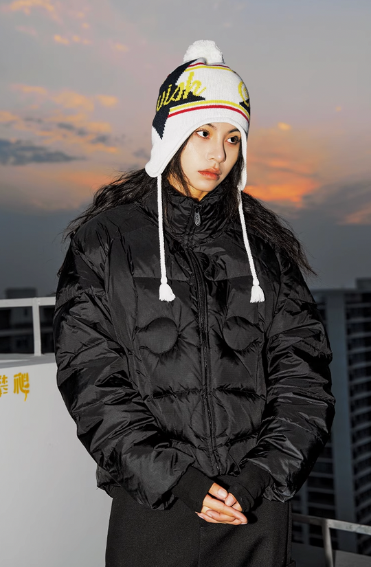 YADcrew Jigsaw Quilted Line Down Jacket