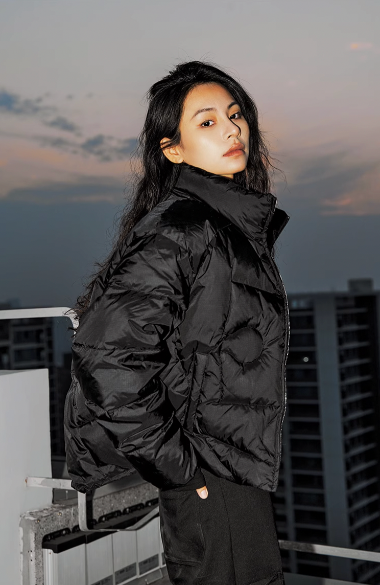 YADcrew Jigsaw Quilted Line Down Jacket