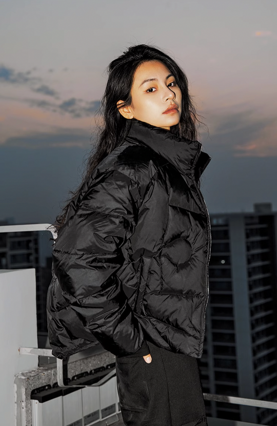 YADcrew Jigsaw Quilted Line Down Jacket