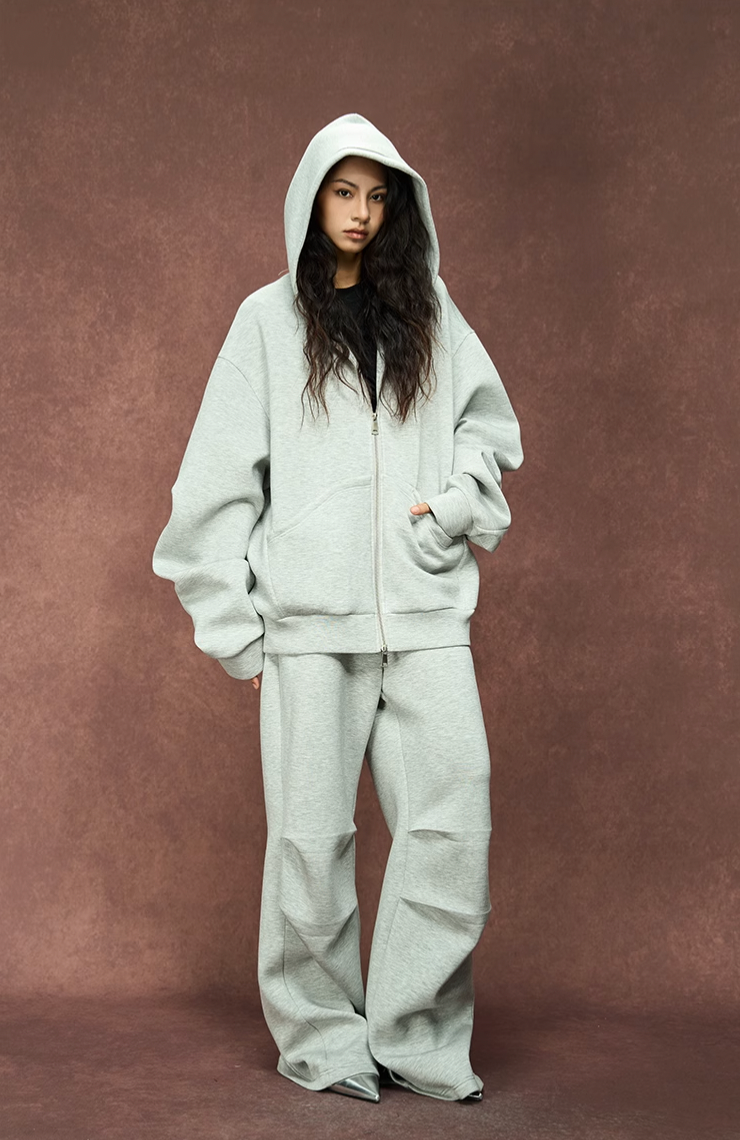 YADcrew Heavyweight 350G Zipper Hoodie