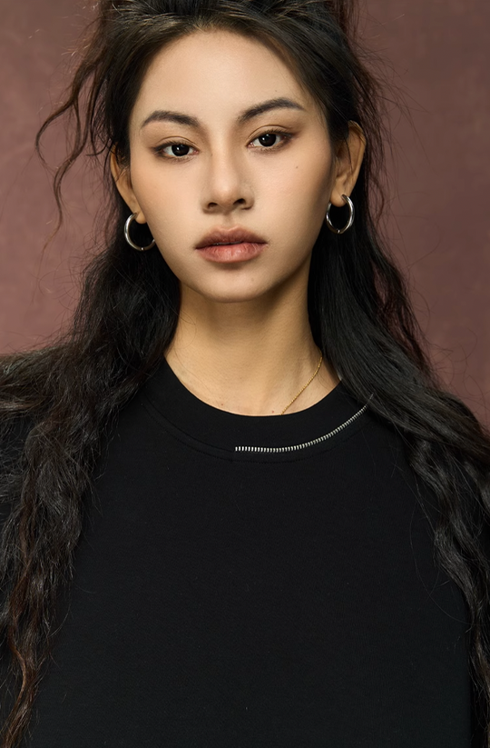 YADcrew 350G Heavyweight Around Zipper Pleated Sweatshirt