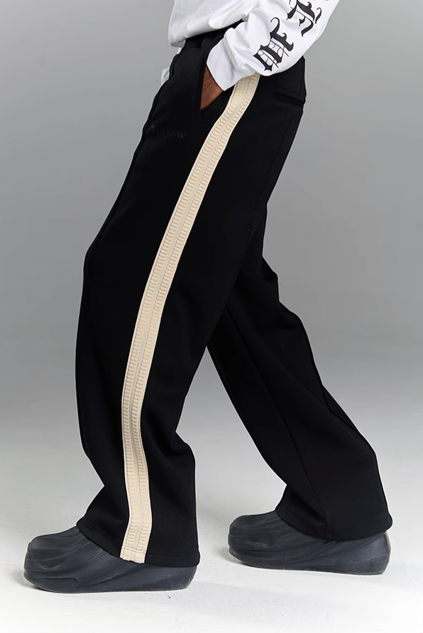 YADcrew Webbing Striped Sport Pants