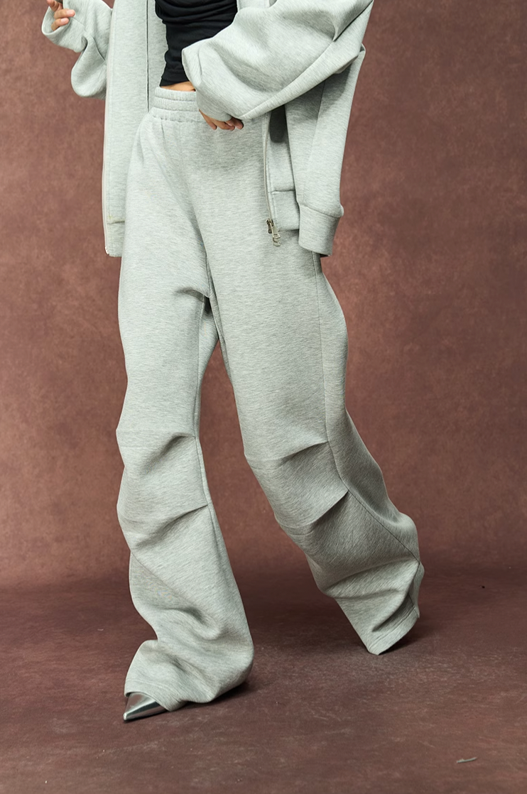YADcrew 350g Heavyweight Pleated Sweat Pants