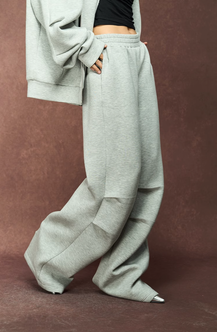 YADcrew 350g Heavyweight Pleated Sweat Pants