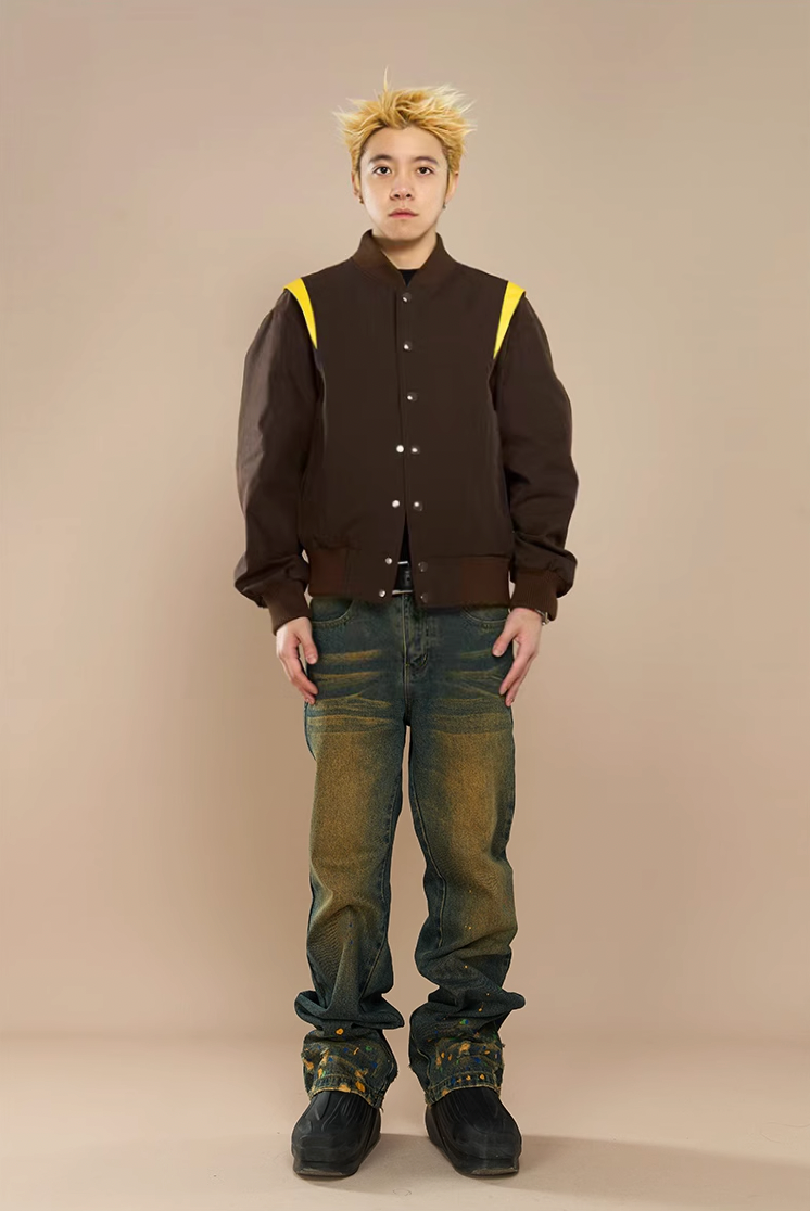 YADcrew Washed Ink Destruction Denim Jeans