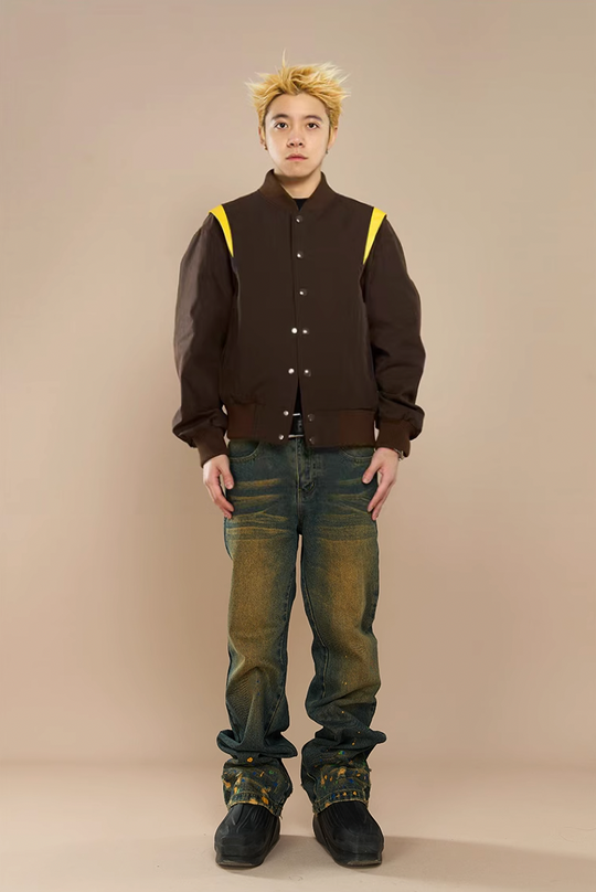 YADcrew Washed Ink Destruction Denim Jeans