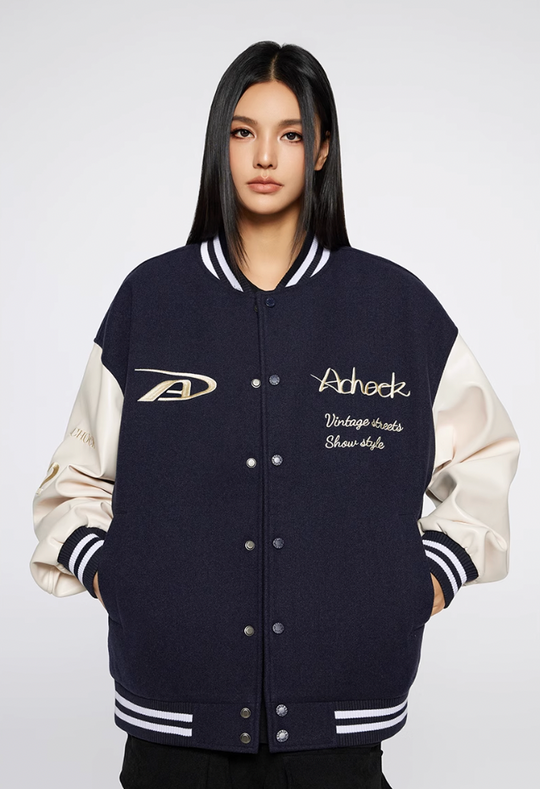 Baseball Jacket | Achock Basic Embroidery Baseball Jacket | Face 3 Face