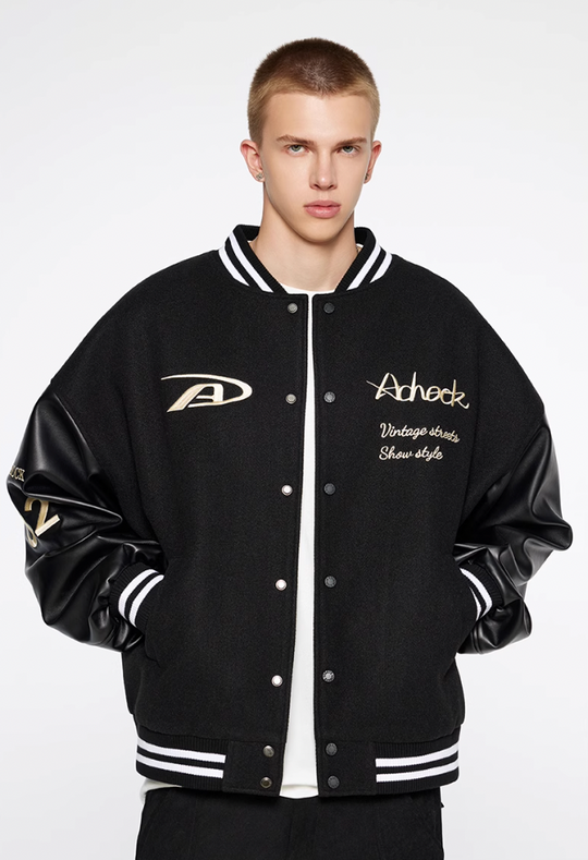 Baseball Jacket | Achock Basic Embroidery Baseball Jacket | Face 3 Face