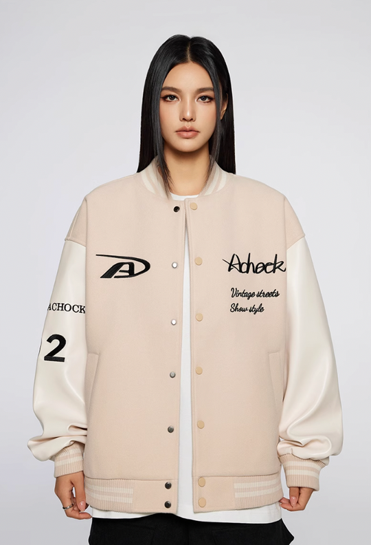 Baseball Jacket | Achock Basic Embroidery Baseball Jacket | Face 3 Face
