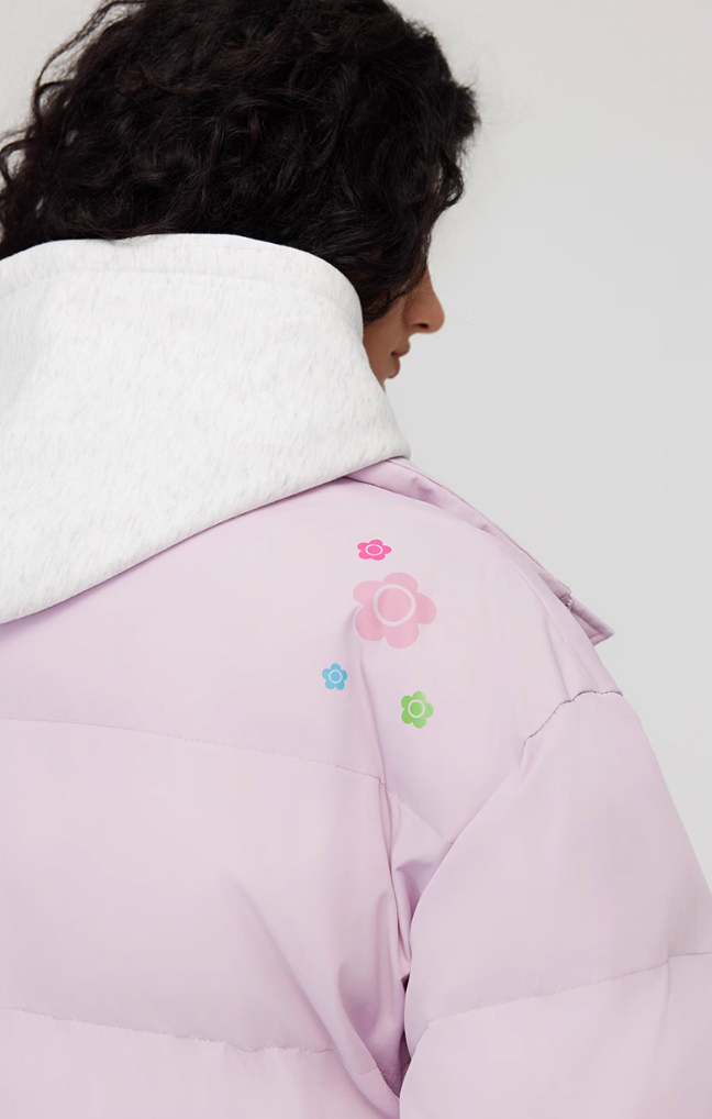 Achock Basic Simple Flower Printing Jacket | Face 3 Face