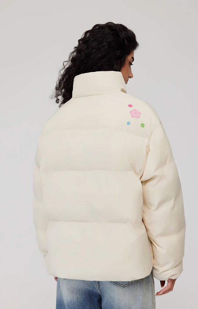 Achock Basic Simple Flower Printing Jacket | Face 3 Face