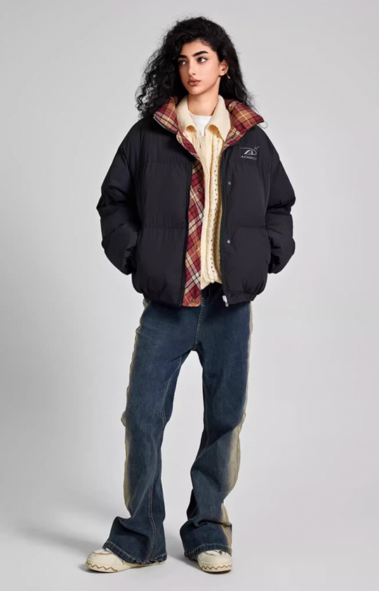 Achock Plaid Reversible Cotton Jacket