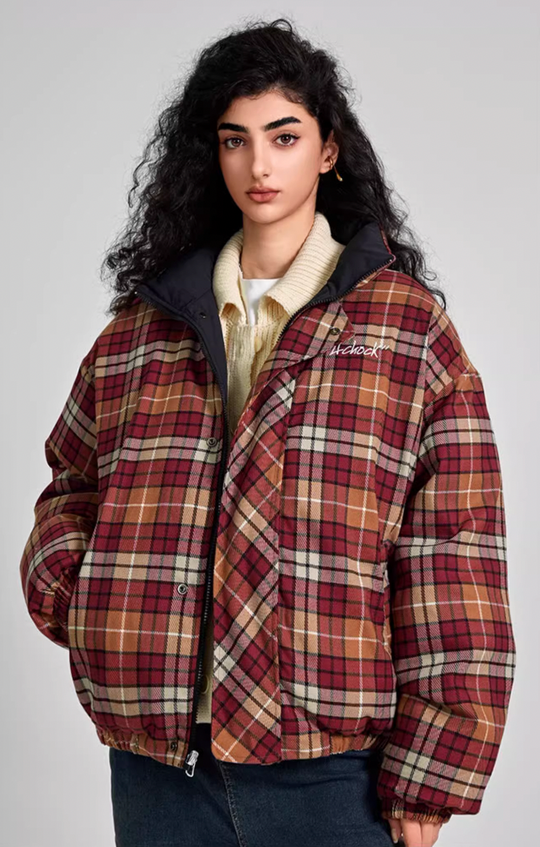 Achock Plaid Reversible Cotton Jacket
