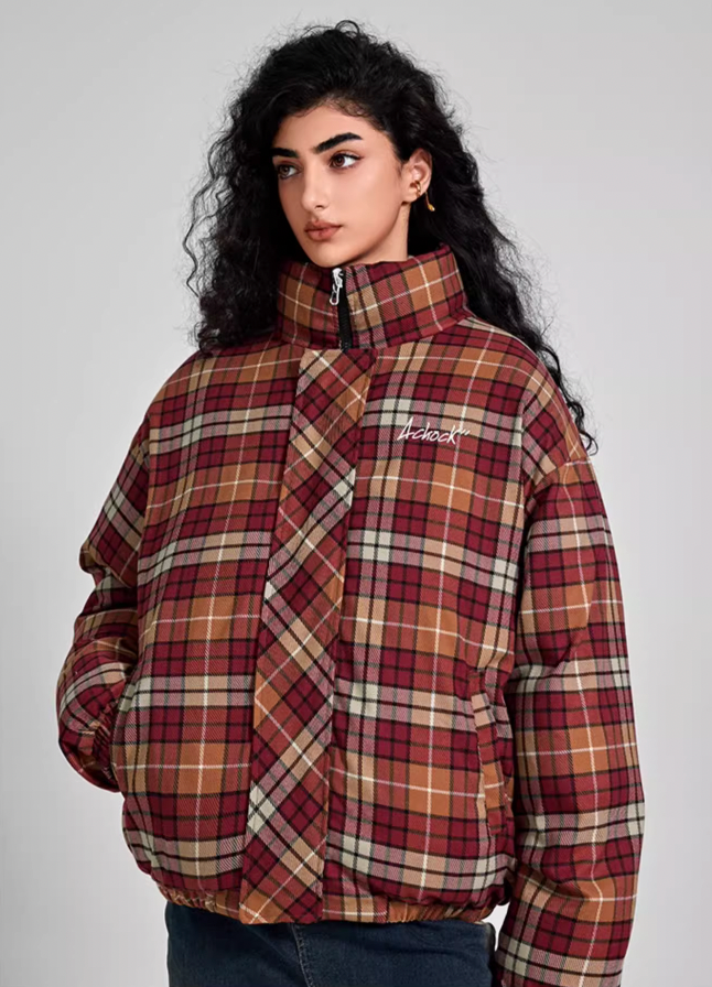 Achock Plaid Reversible Cotton Jacket