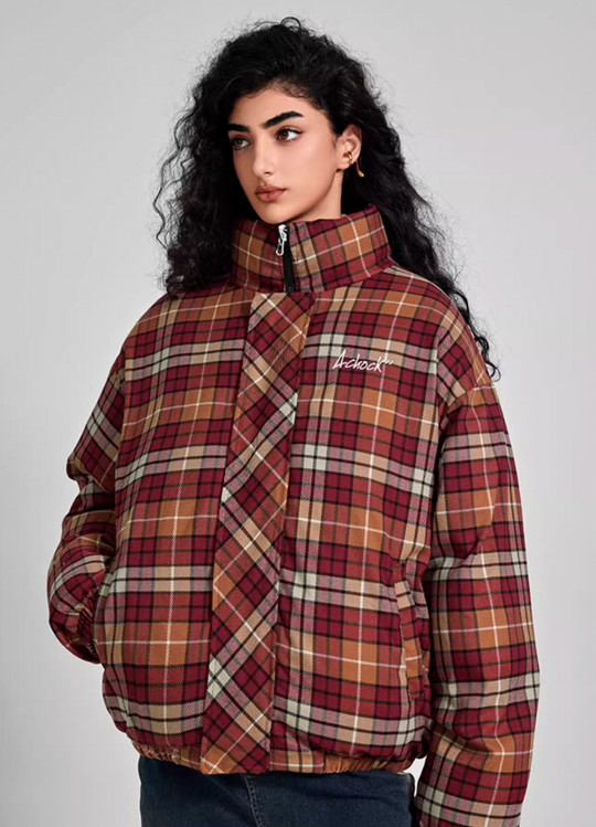 Achock Plaid Reversible Cotton Jacket