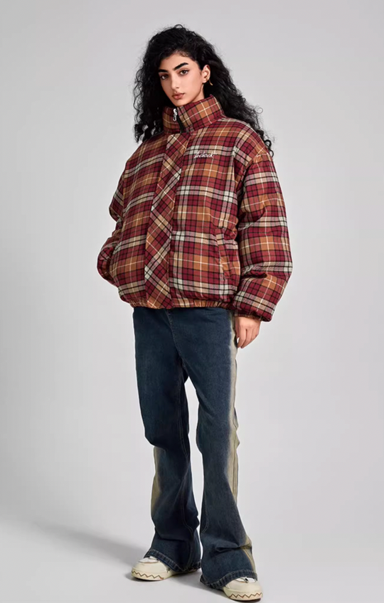 Achock Plaid Reversible Cotton Jacket