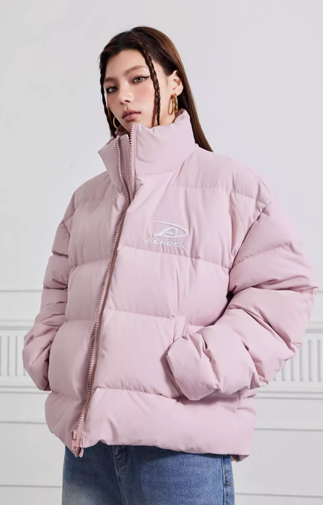 Achock Basic Simple Embroidery Logo Cotton Jacket | Face 3 Face