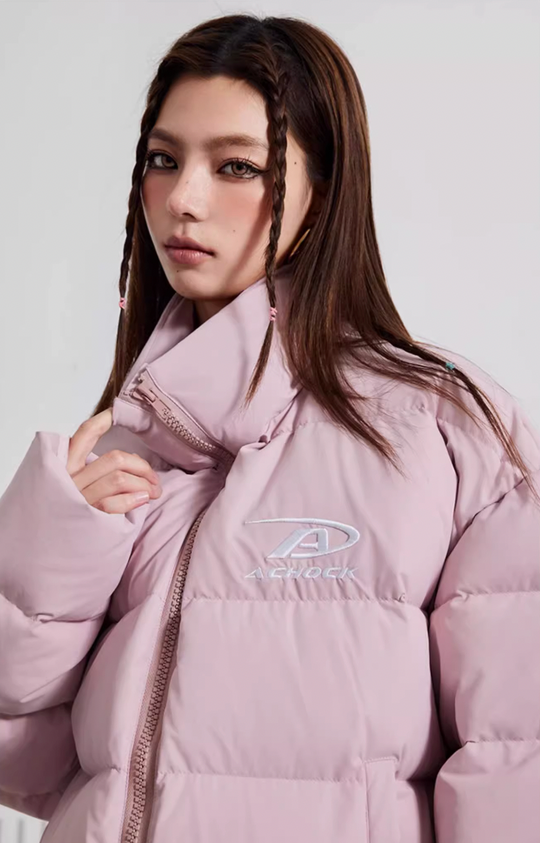 Achock Basic Simple Embroidery Logo Cotton Jacket | Face 3 Face