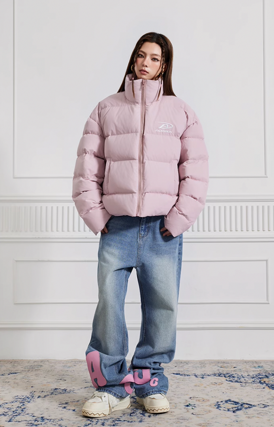 Achock Basic Simple Embroidery Logo Cotton Jacket | Face 3 Face