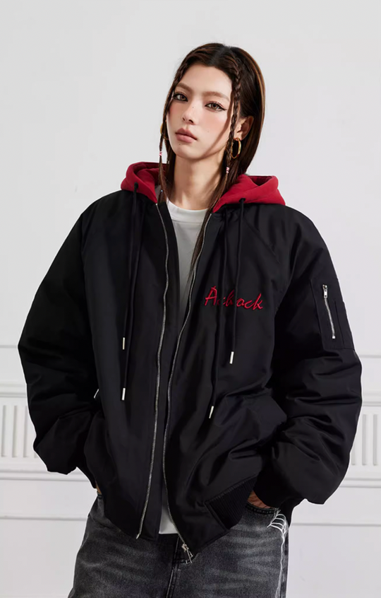 Achock Aviator Small Red Cap Jacket | Face 3 Face