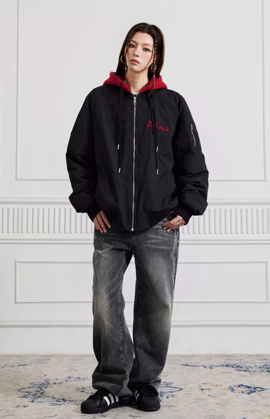 Achock Aviator Small Red Cap Jacket | Face 3 Face
