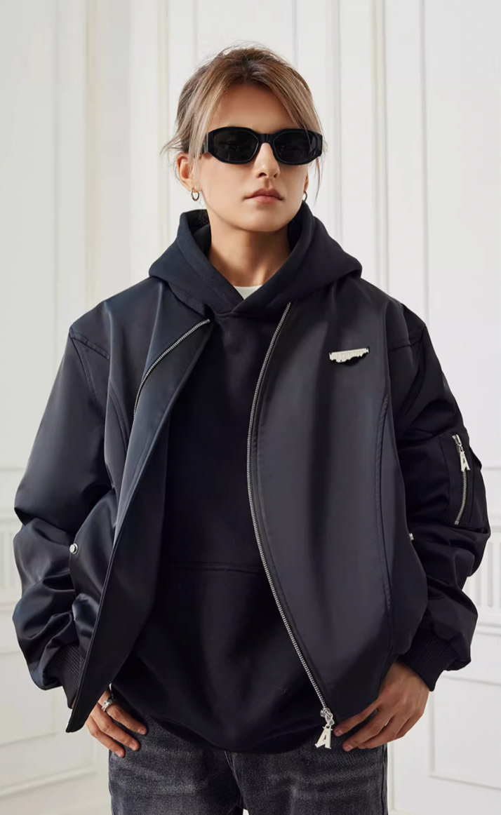 Achock Personalized Zipper Bomber Jacket