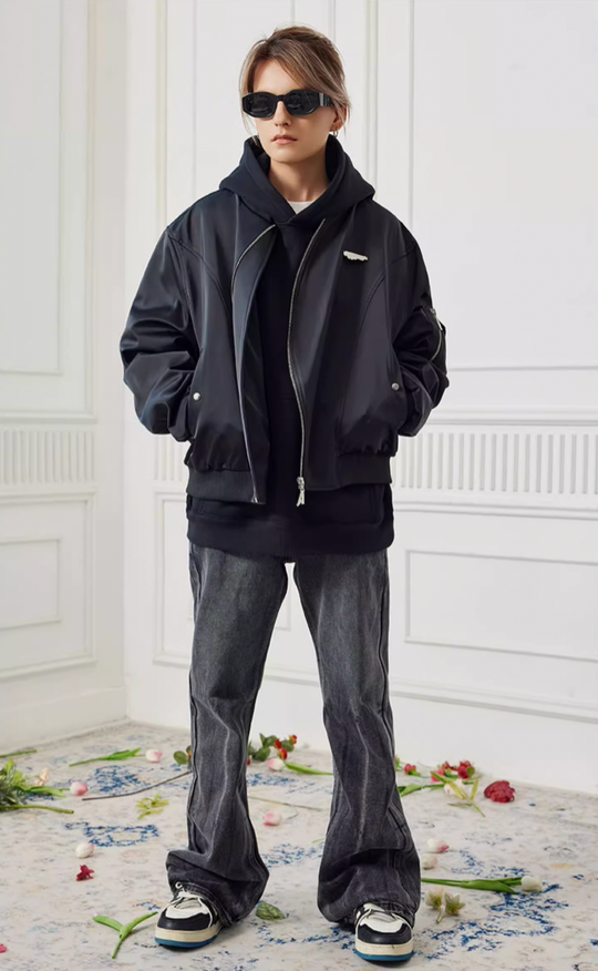 Achock Personalized Zipper Bomber Jacket