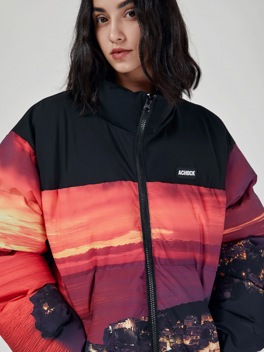 Achock Sunset Printed Cotton Jacket