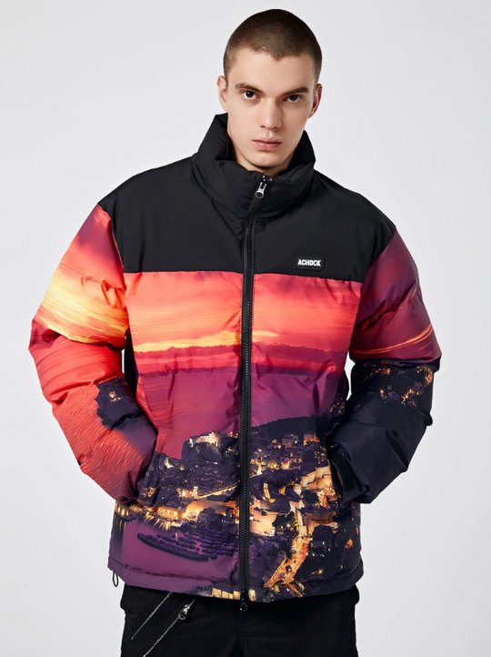 Achock Sunset Printed Cotton Jacket