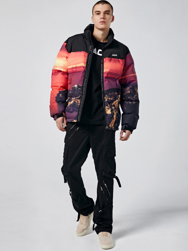 Achock Sunset Printed Cotton Jacket