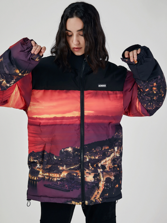 Achock Sunset Printed Cotton Jacket