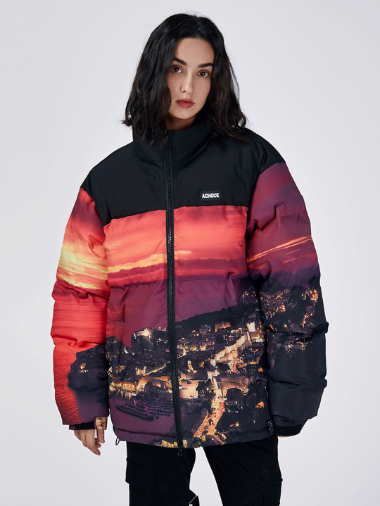 Achock Sunset Printed Cotton Jacket