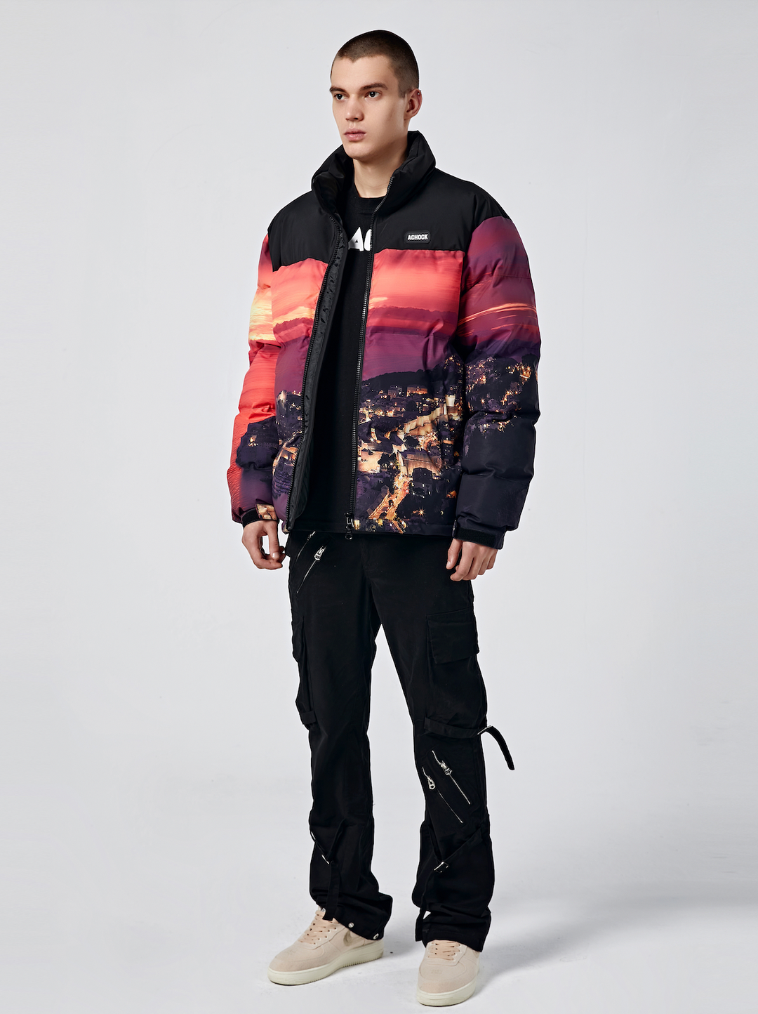 Achock Sunset Printed Cotton Jacket