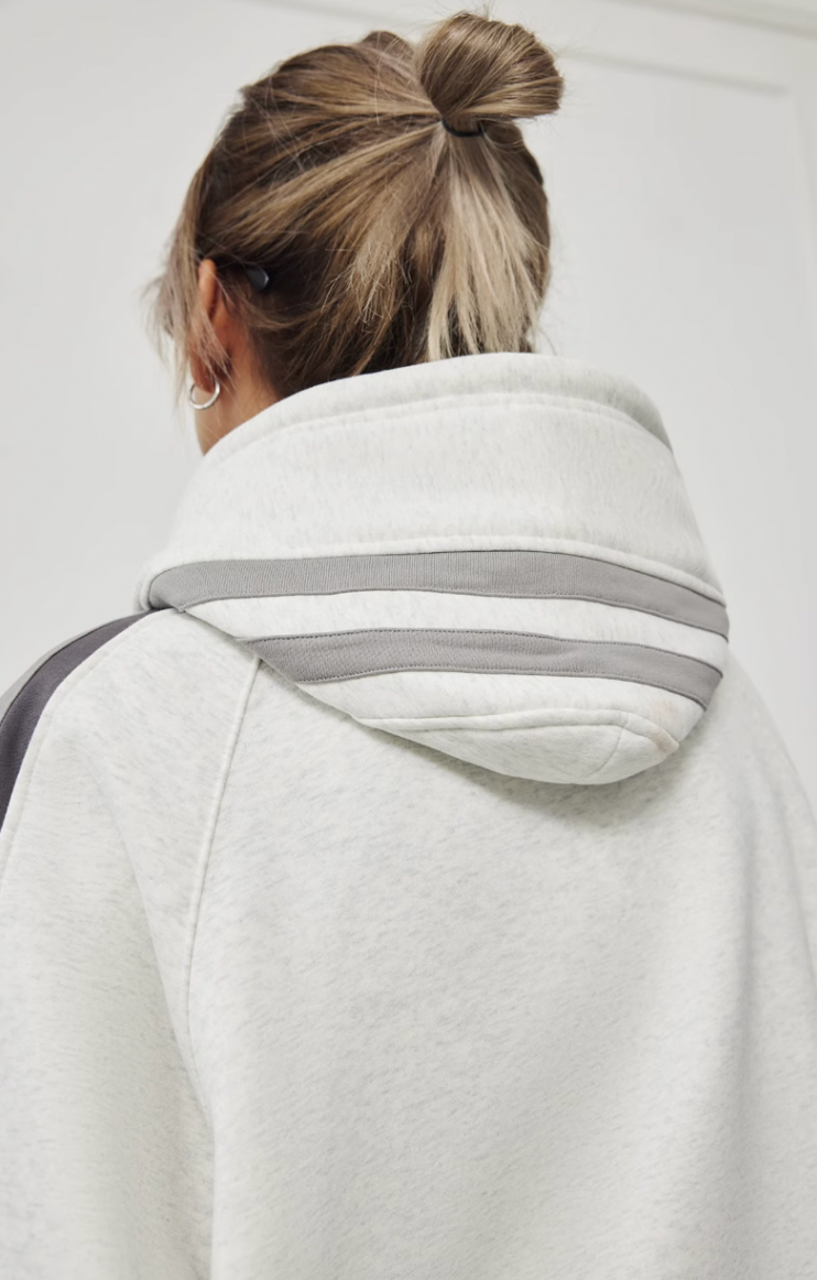 Achock Patchwork Small Logo Print Hoodie