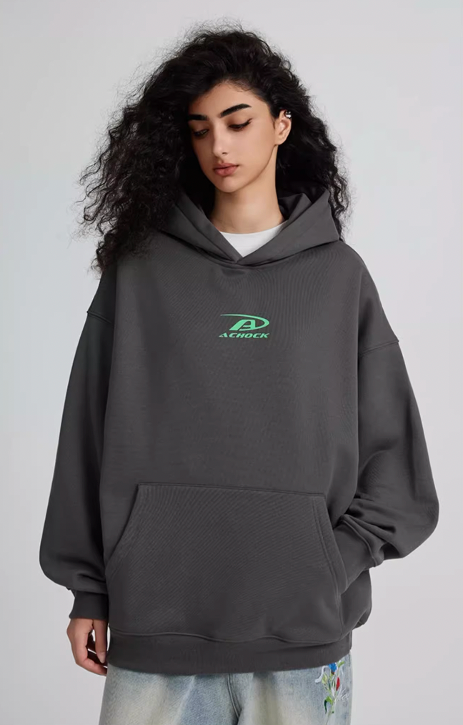 Achock Small Logo Simple Hoodie