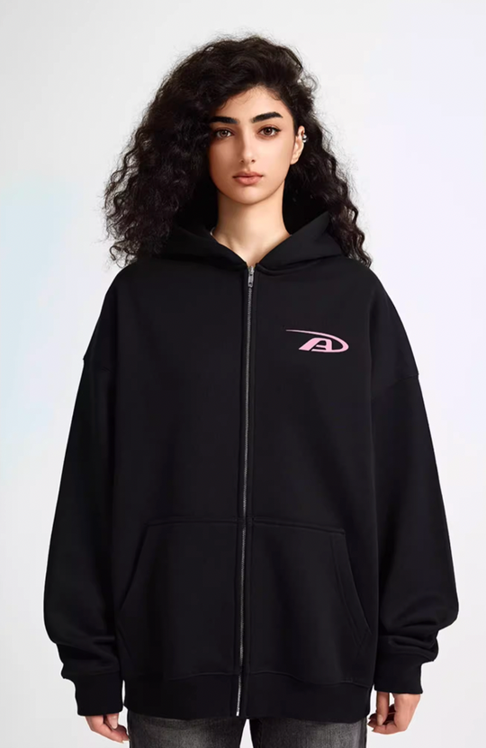 Achock Basic Logo Zipper Hoodie | Face 3 Face